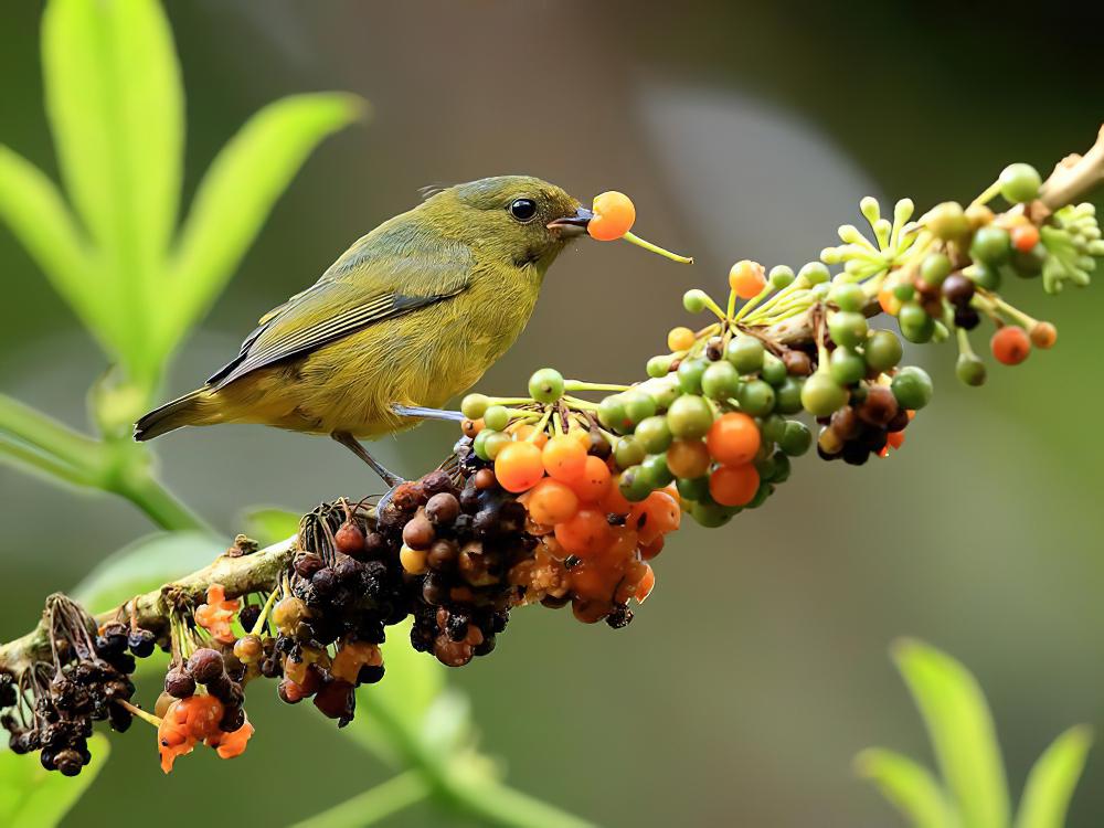 铜绿歌雀 / Bronze-green Euphonia / Euphonia mesochrysa