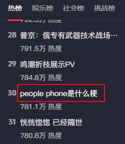 people phone是什么梗